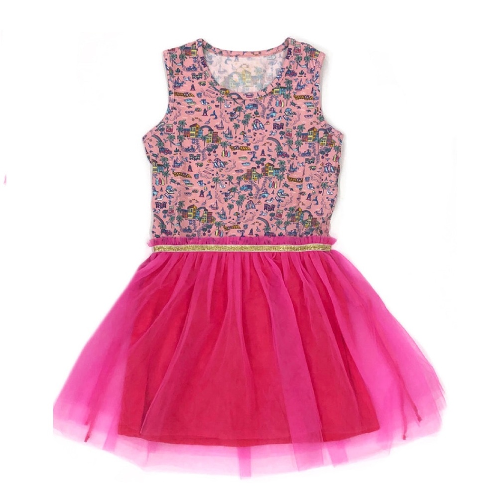 Tutu ballerina dress, EGG New York Girls Kaia sz 12-18, ballet play dress PINK